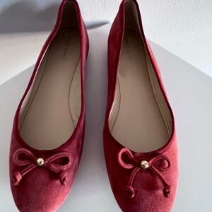 Cole Haan Suede Ballet Flats Size 8.5 Coral